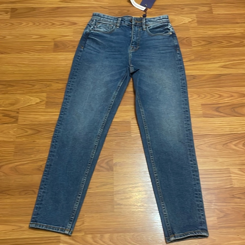 Vigoss Friday Tapered Boyfriend Blue Jeans High Rise 10"